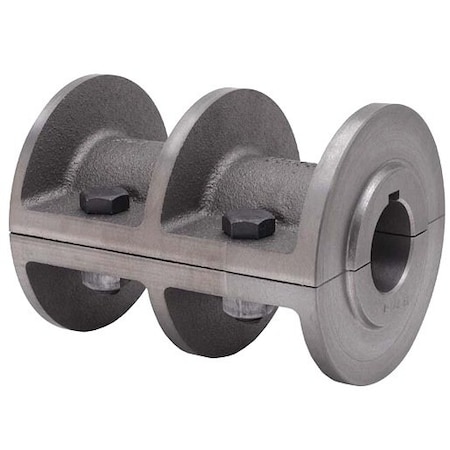 Dodge Industrial 2 in. Bore, 5-1/4 in. Outside Diameter, Rigid Coupling, Hub 2 RIBBED RIGID CPLG